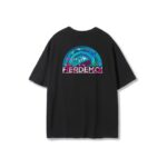 Fier De Moi T-shirt Blue Ocean Short Sleeve Black