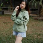 Stone Island Hoodie Fleece Garment Dyed Sage Green