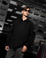 Stone Island Overshirt Buttoned Pocket Shirt Black