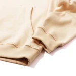 W Essentiels Hoodie Ecume Mid Logo Tan - Image 2