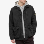 Stone Island 3 Pocket Jacket Vintage Canvas Black Tela Smerigliata - Image 3