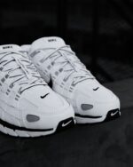 Nike P-6000 White Metallic Silver Black Unisex CD6404 107 - Gambar 3