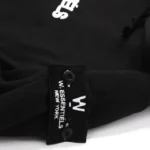 W Essentiels Hoodie Ecume Oversize Noir Black - Image 4