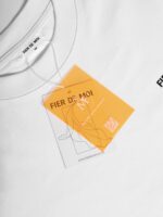 Fier De Moi T-shirt Glass Flower Tee Short Sleeve White - Gambar 3
