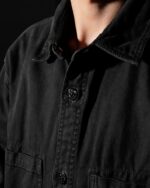 Stone Island Overshirt Buttoned Pocket Shirt Black - Gambar 3