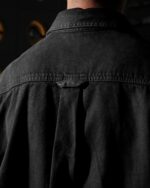 Stone Island Overshirt Buttoned Pocket Shirt Black - Gambar 8