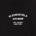 W Essentiels Hoodie Oversize Belcastel Noir Black - Image 5