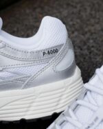 Nike P-6000 White Metallic Silver Flat Silver Black Unisex CD6404 105 - Gambar 7