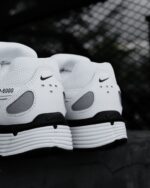 Nike P-6000 White Metallic Silver Black Unisex CD6404 107 - Gambar 7