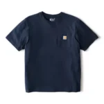 Carhartt Tshirt Loose Fit Heavyweight Short Sleeve Pocket Bluestone
