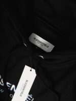 W Essentiels Hoodie Oversize Le Plissement Noir Black - Gambar 8
