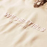 W Essentiels Hoodie Ecume Monopack Triple Tan - Image 5