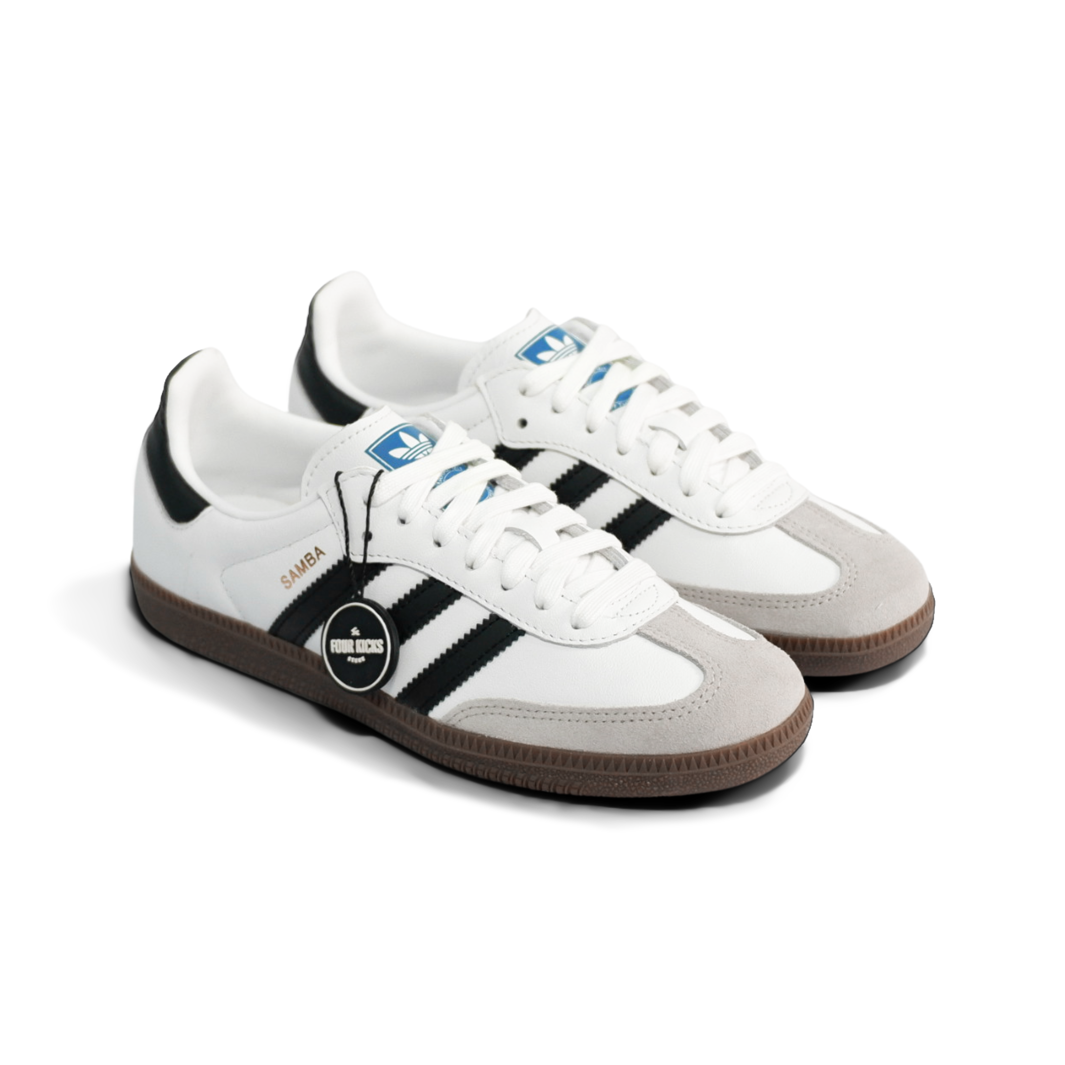 Adidas LIfestyle Shoes Samba OG White Black Gum Unisex B75806 (1) Adidas Samba OG White Black Gum Unisex Adult B75806 - Gambar 1