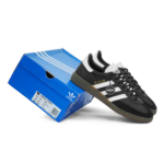 Adidas Handball Spezial Black White Leather Mens IE3402 - Gambar 2