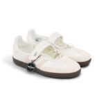 Adidas Samba Jane Cloud White Pink Womens JR4482