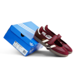 Adidas Samba Jane Maroon Cream White Womens IH6561 - Gambar 2