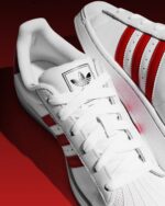 Adidas Superstar 2 Cloud White Better Scarlet Unisex JQ4728 - Gambar 5