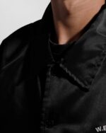 W Essentiels Jacket Belcastel Windbreaker Black - Gambar 5