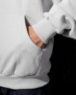 W Essentiels Hoodie Label Bleu Affinity Ref-7311 Mink Grey - Gambar 7