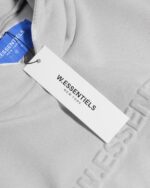 W Essentiels Hoodie Label Bleu Affinity Ref-7311 Mink Grey - Gambar 5