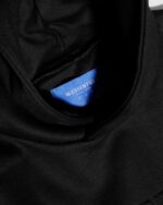 W Essentiels Hoodie Label Bleu Affinity REF-7311 Zero Black - Gambar 4
