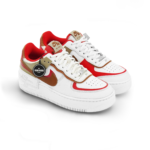 Nike Air Force 1 Shadow Phantom Fire Red Khaki Womens HQ3400 030