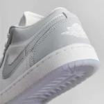Nike Air Jordan 1 Low White Wolf Grey Womens DC0774 105 - Image 2