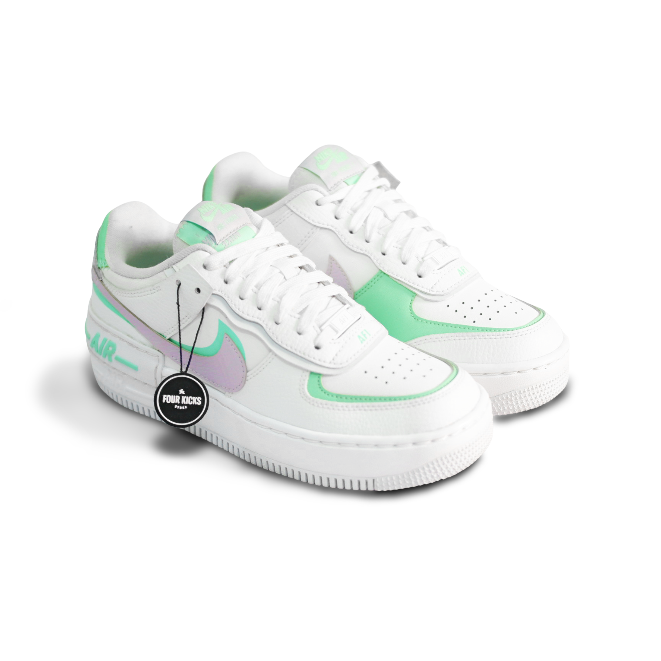 Nike Basketball Lifestyle Shoes Air Force 1 Shadow White Lilac Womens CU8591 103 (1) Nike Air Force 1 Shadow Infinite Lilac Womens - Gambar 1