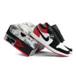 Nike Air Jordan 1 Low SE Black Toe Mens IB8971 106 - Gambar 2