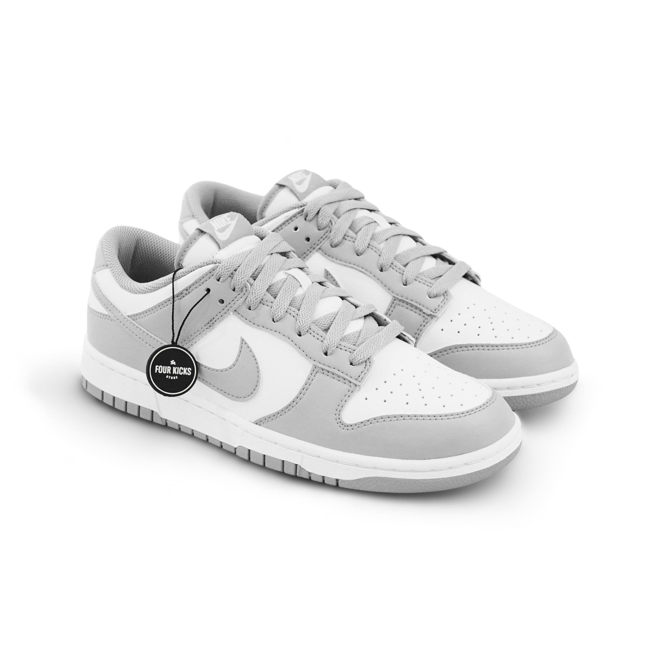 Nike Lifestyle Shoes Dunk Low White Light Smoke Grey Mens HF5441 105 (1) Nike Dunk Low White Light Smoke Grey Mens HF5441 105 - Gambar 1