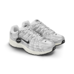 Nike P-6000 White Metallic Silver Flat Silver Black Unisex CD6404 105