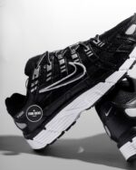 Nike P-6000 Black White Metallic Silver Mens CD6404 026 - Gambar 5