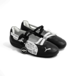 Puma Speedcat Ballet Lace Black Silver Womens 409009 01