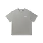Fier De Moi T-Shirt Flower Back Printing Short Sleeve Grey V2 - Image 2