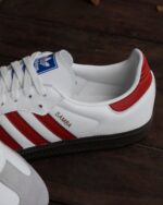 Adidas Samba OG White Better Scarlet IG1025 - Gambar 5