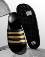 Adidas Adilette Aqua Slides Gold Metallic EG1758 - Gambar 6