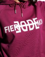 Fier De Moi Hoodie Mirror Image Logo Magenta - Gambar 5