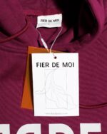 Fier De Moi Hoodie Mirror Image Logo Magenta - Gambar 4