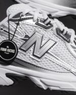 New Balance 740 White Metallic Silver Black Mens U740PH2 - Gambar 4