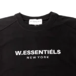 W Essentiels Crewneck Ajaccio Mid Black - Image 4