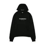 W Essentiels Hoodie Ecume Oversize Noir Black