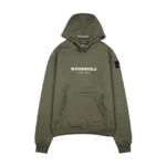 W Essentiels Hoodie Ecume Oversize Olive