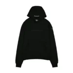 W Essentiels Hoodie Ecume Oversize Monopack Noir Black