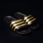 Adidas Adilette Aqua Slides Gold Metallic EG1758 - Image 3