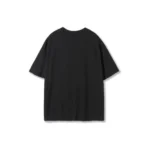 Fier De Moi Tshirt Steel Iris Front Printing Short Sleeve Black - Image 2
