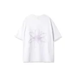 Fier De Moi Tshirt Flower Back Printing Short Sleeve White