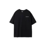 Fier De Moi Tshirt Flower Back Printing Short Sleeve Black - Image 2