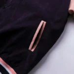 W Essentiels Steinway Collegiate Varsity Jacket Midnight Peach - Image 7