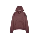 W Essentiels Hoodie Ecume Monopack Triple Louie Brown