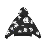 W Essentiels Hoodie Oversize Le Valensole Full Print Noir Black